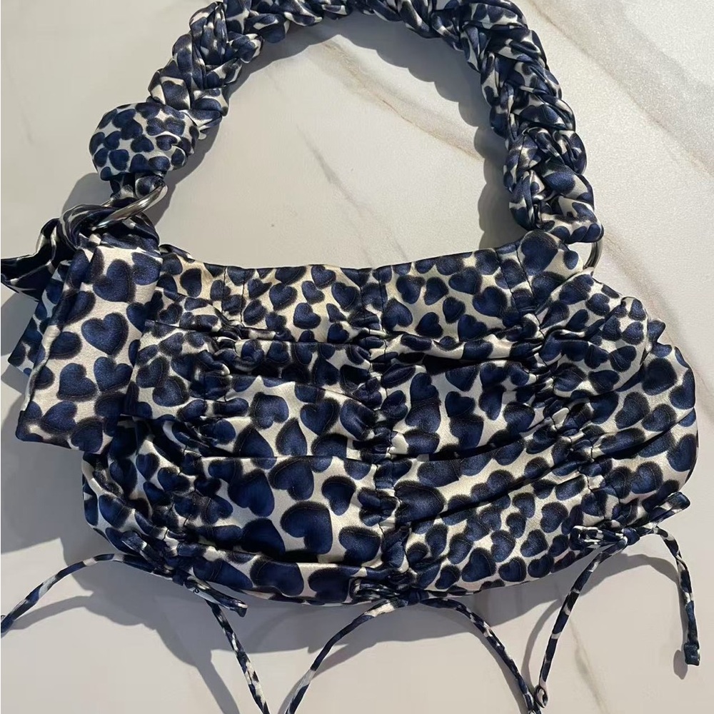 Prada Blue Shoulder Bag Elegant Design